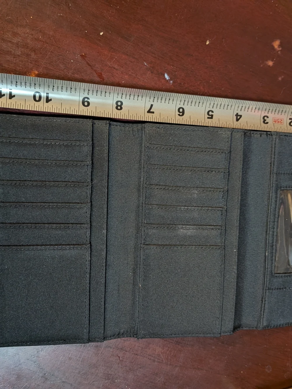 Kenneth Cole Black Leather Long Wallet